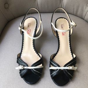 Violet&Red Leather Heels